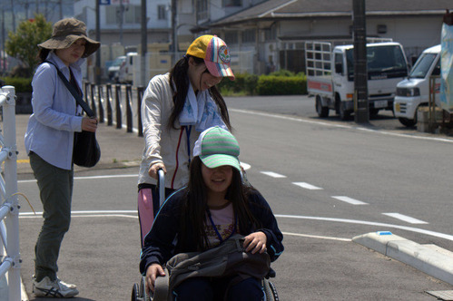 車いす　介助体験授業 033