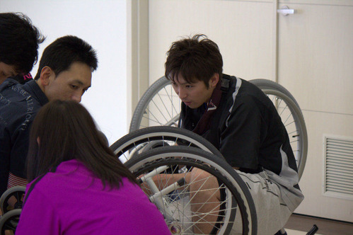 車いす　介助体験授業 027