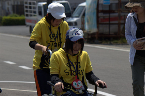 車いす　介助体験授業 034