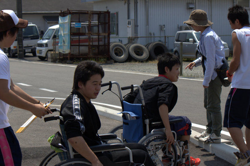 車いす　介助体験授業 028