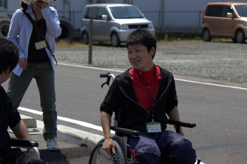 車いす　介助体験授業 030